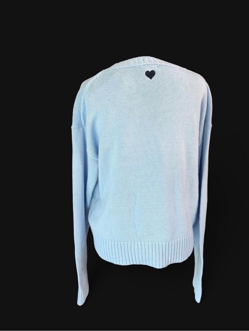 NWT Wild Fable Emotionally Unavailable Blue Graphic Sweater Size L Oversized - Picture 3 of 5